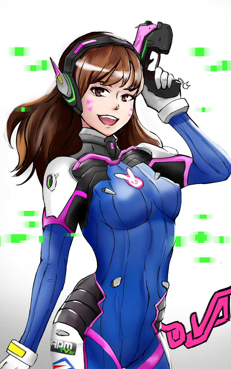 d.va (overwatch and 1 more) drawn by t.o_(uiop789123456)
