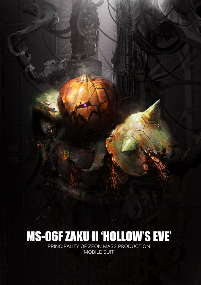zaku ii (original and 2 more) drawn by thedurianart
