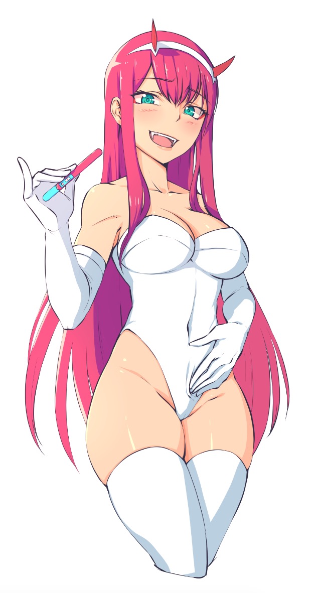 zero two (darling in the franxx) drawn by kuso_otoko