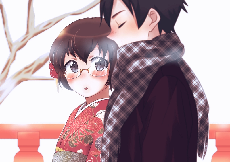 kousaka kyousuke and tamura manami (ore no imouto ga konna ni kawaii wake ga nai) drawn by mo_(ms7744)