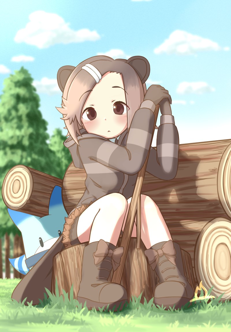 lucky beast and eurasian beaver (kemono friends) drawn by onefiresticks