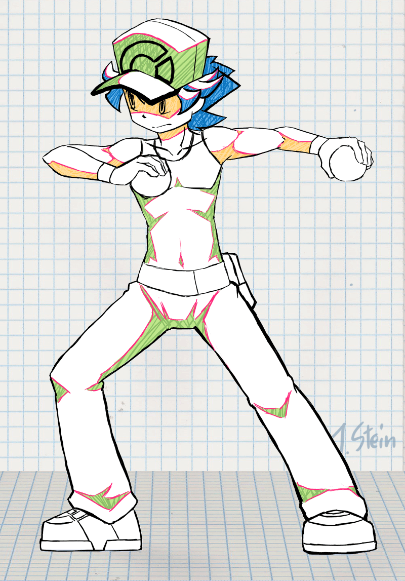 red (pokemon and 1 more) drawn by j-stein
