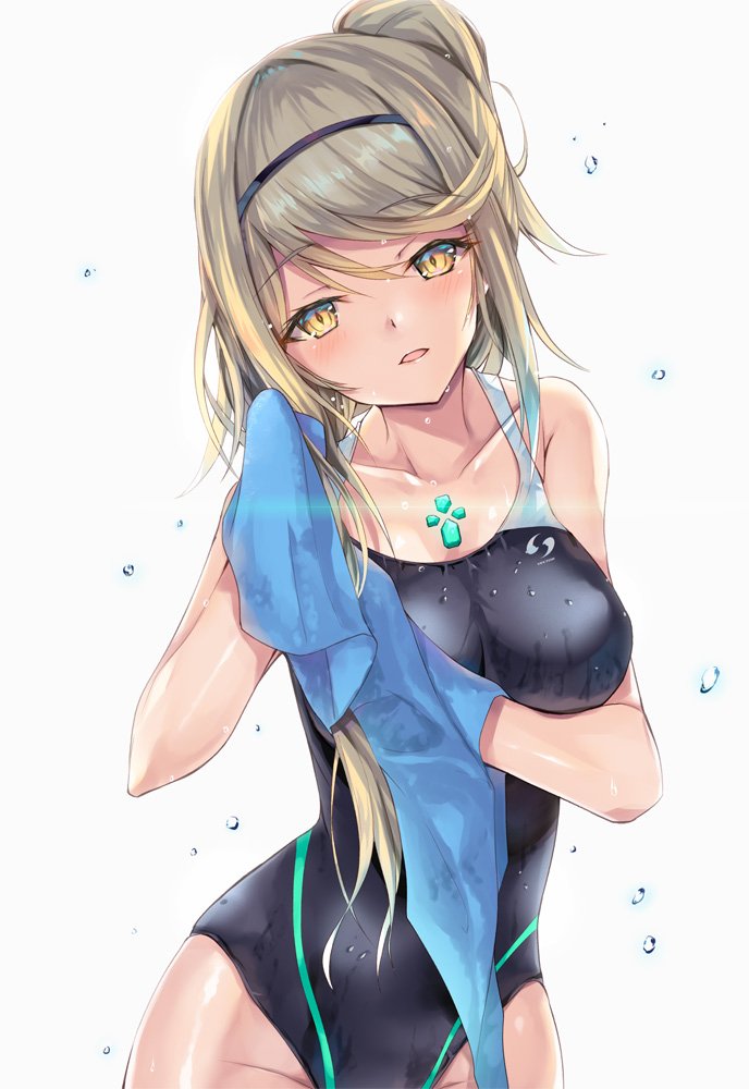 mythra (xenoblade chronicles and 1 more) drawn by inoue_takuya_(tactactak)