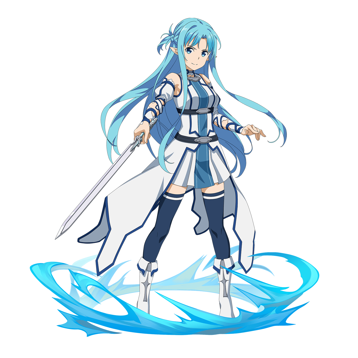 Sword art online asuna blue hair