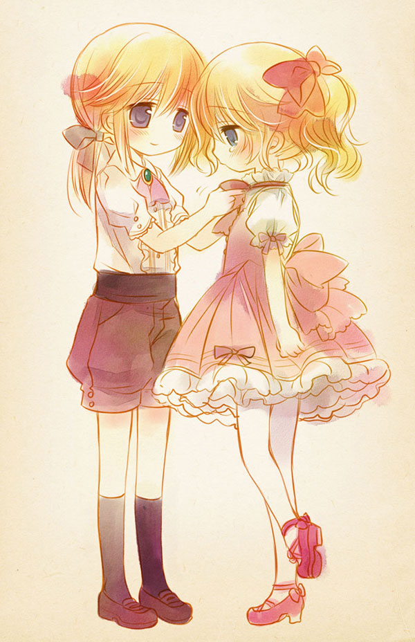 ushiromiya jessica and ushiromiya lion (umineko no naku koro ni) drawn by sakurazawa_izumi