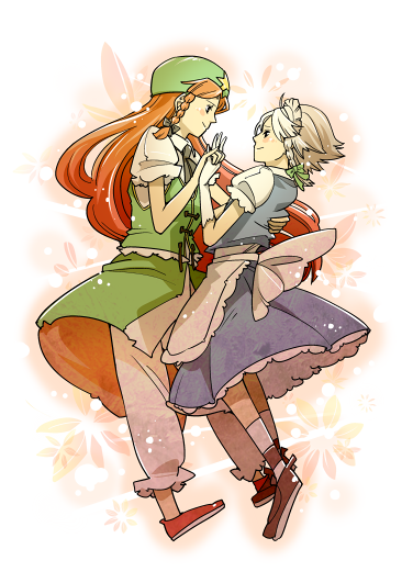 izayoi sakuya and hong meiling (touhou) drawn by hounori