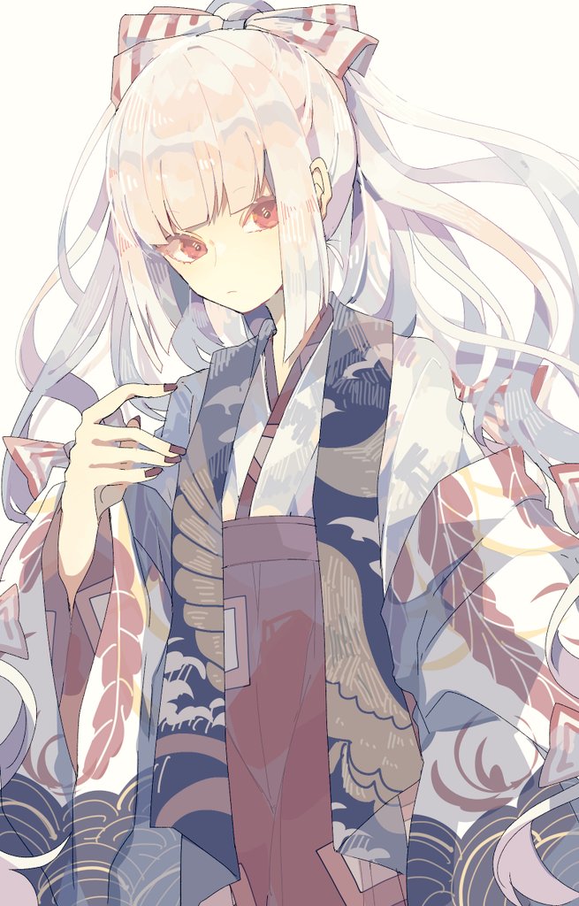 fujiwara no mokou (touhou) drawn by nikorashi-ka