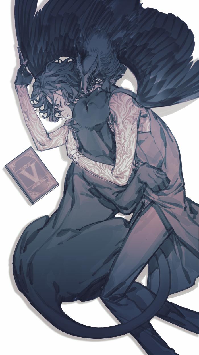 v, griffon, and shadow (devil may cry and 1 more) drawn by krab_(fumekrab)