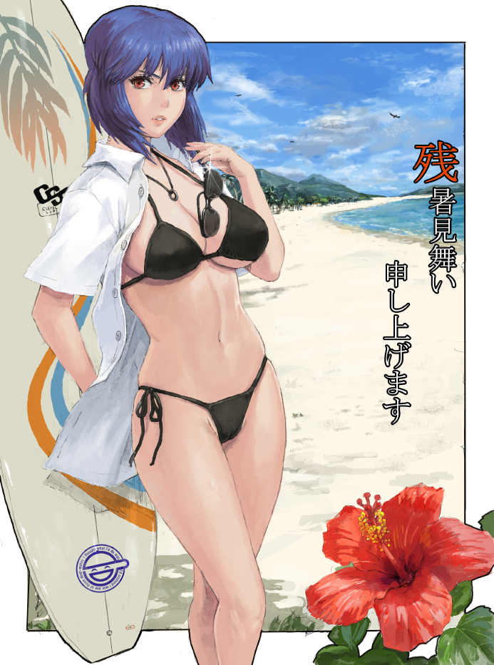kusanagi motoko (ghost in the shell and 1 more) drawn by iwauchi_tomoki