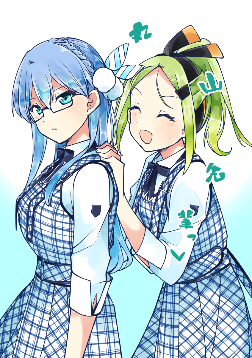 maruyama akane and kiryu touko (22/7) drawn by trefle_r