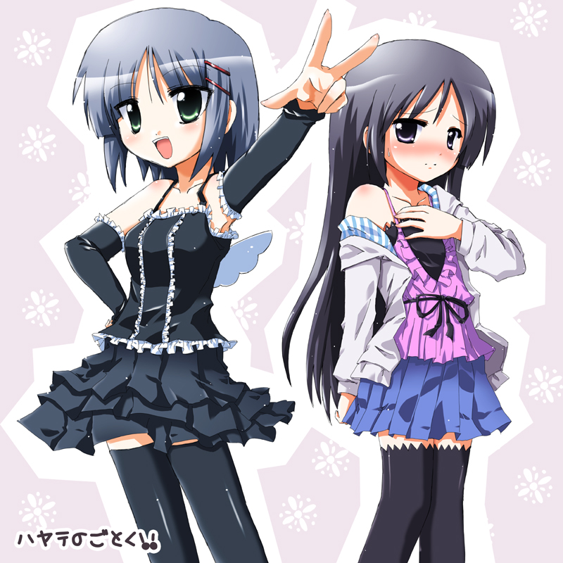 aizawa sakuya and saginomiya isumi (hayate no gotoku!) drawn by futaru_usagi
