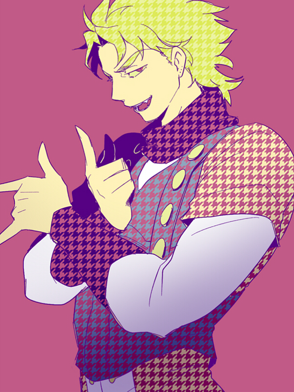 dio brando (jojo no kimyou na bouken and 1 more) drawn by kaniharu