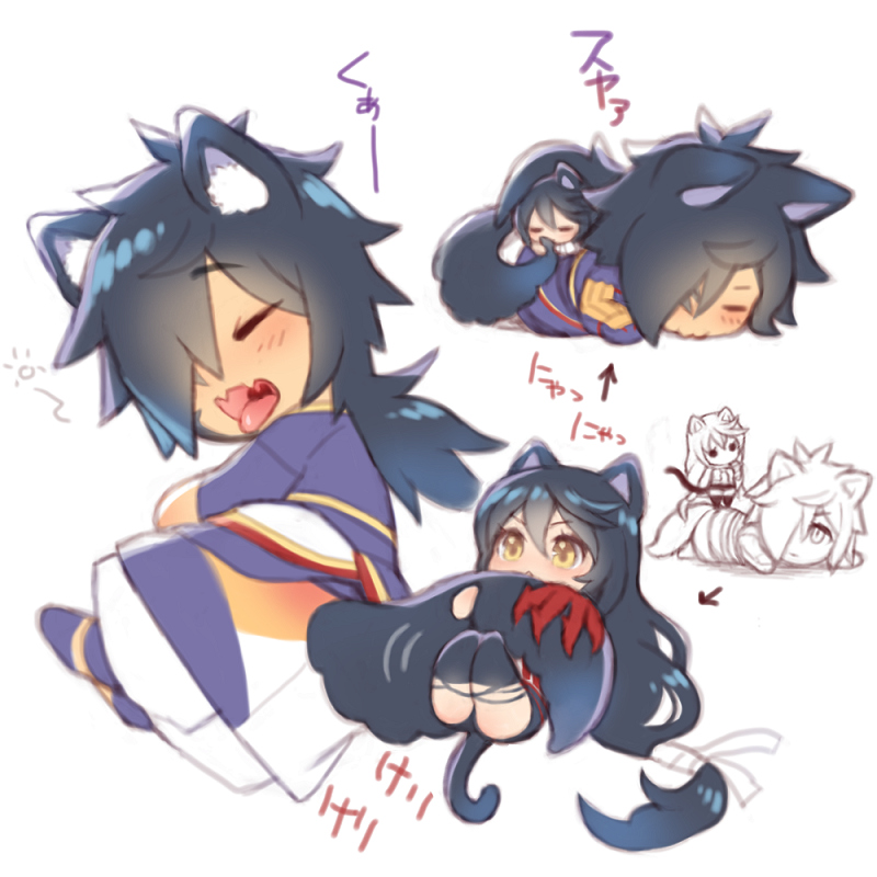 velvet crowe and rokurou rangetsu (tales of and 1 more) drawn by folks_(nabokof)