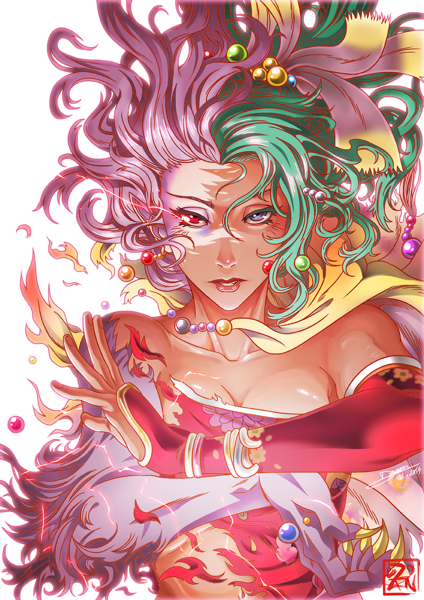 terra branford and trance terra branford (final fantasy and 1 more) drawn by dzoho