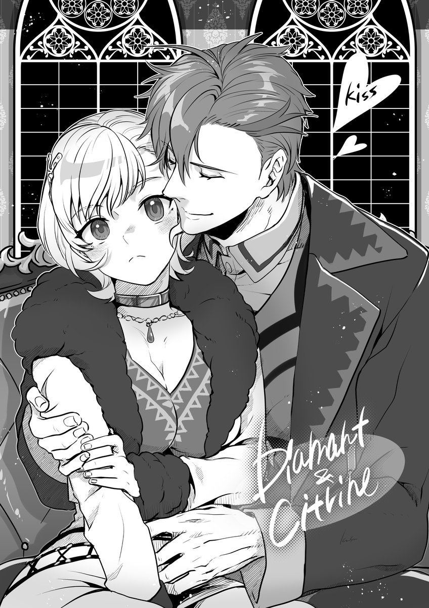 citrinne and diamant (fire emblem and 1 more) drawn by kusu_(moo1225)