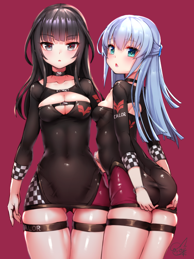agatsuma kaede and ochanomizu mirie (alice gear aegis) drawn by doyouwantto