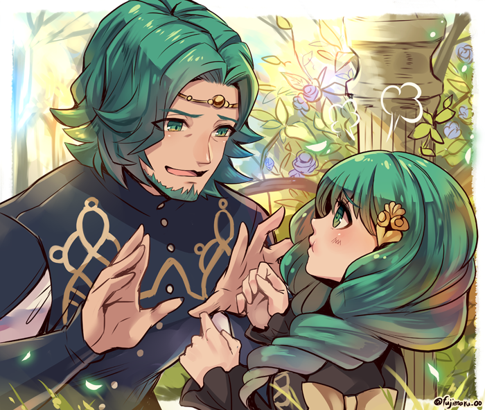 flayn and seteth (fire emblem and 1 more) drawn by fujimaru_(green_sparrow)