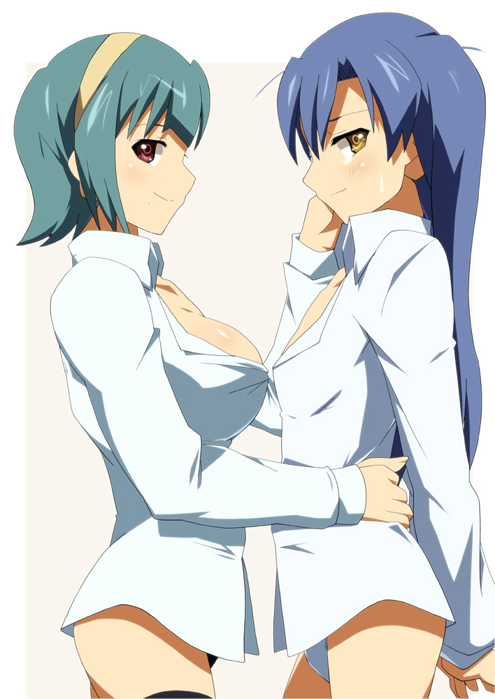 kisaragi chihaya and otonashi kotori (idolmaster) drawn by shin'ya_(nanp)