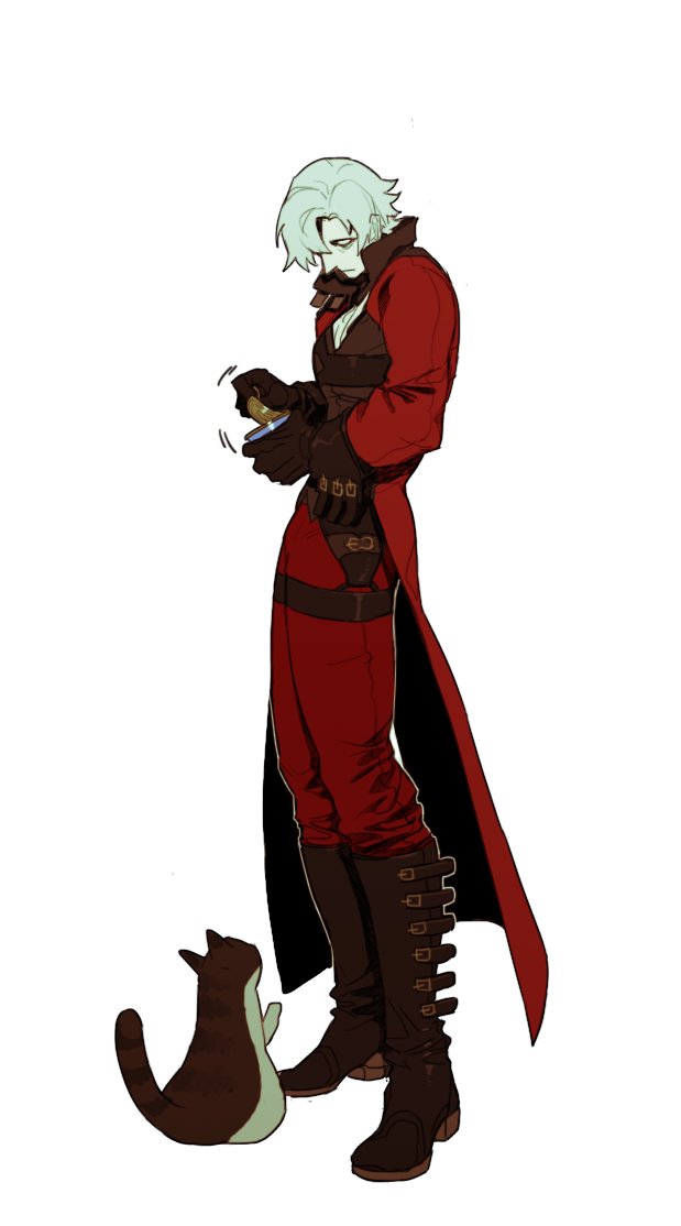 dante (devil may cry and 1 more) drawn by hallot
