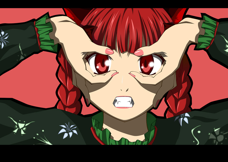 kaenbyou rin (touhou and 1 more) drawn by kaen_(hirencs)