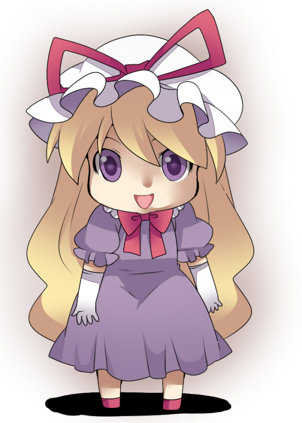 yakumo yukari and mikudayo (touhou and 1 more) drawn by hammer_(sunset_beach)