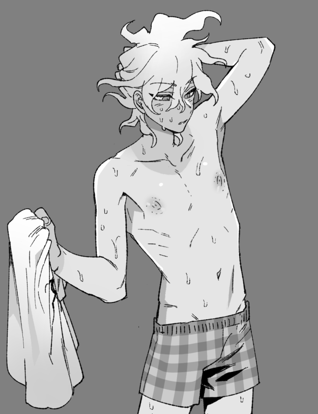 komaeda nagito (danganronpa and 1 more) drawn by uurin