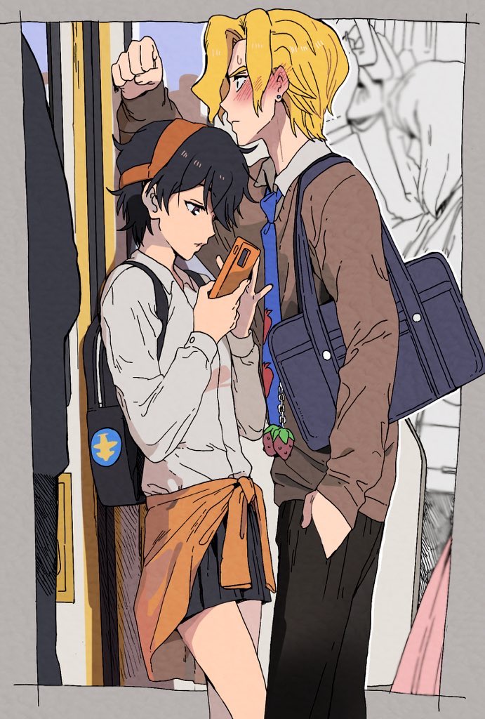 narancia ghirga and pannacotta fugo (jojo no kimyou na bouken and 1 more) drawn by caro_bambino