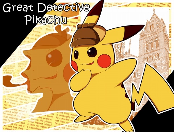 pikachu, sherlock holmes, and detective pikachu (pokemon and 2 more) drawn by ruka_(nyucs)