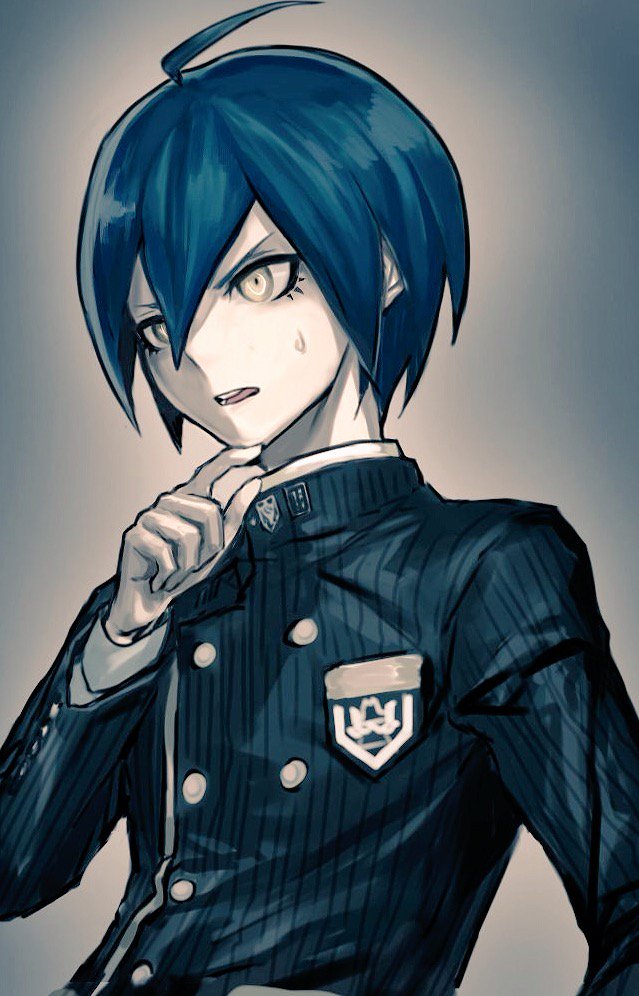 saihara shuichi (danganronpa and 1 more) drawn by shanshan_(wwwwwcojp)