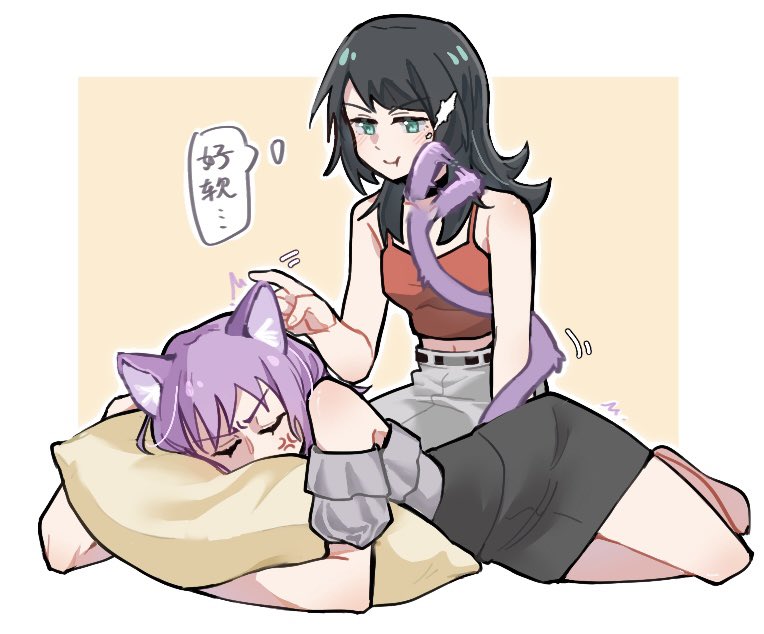 yahata umiri and yuutenji nyamu (bang dream! and 1 more) drawn by xiaowu0074
