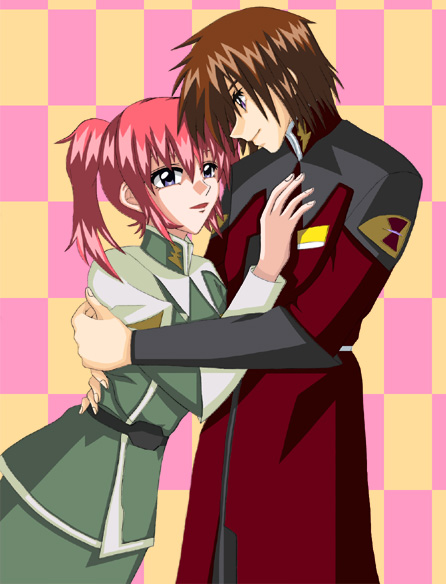 kira yamato and meyrin hawke (gundam and 2 more) drawn by akira_yasukazu