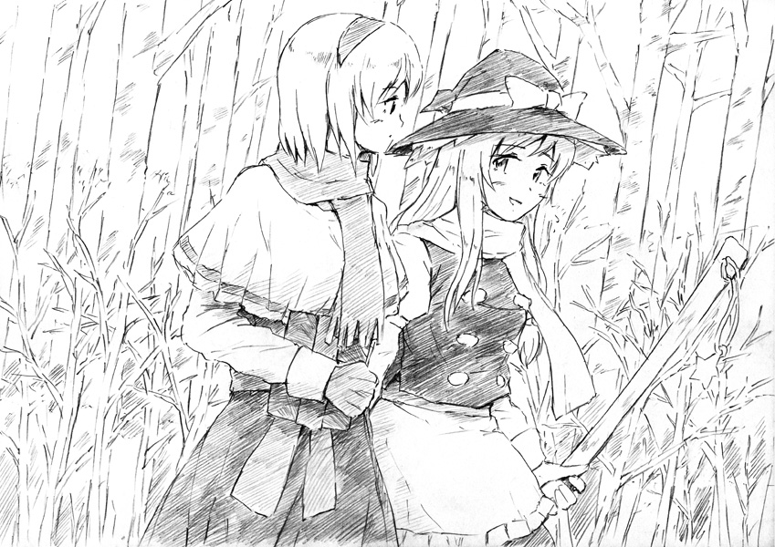 kirisame marisa and alice margatroid (touhou) drawn by vent_arbre