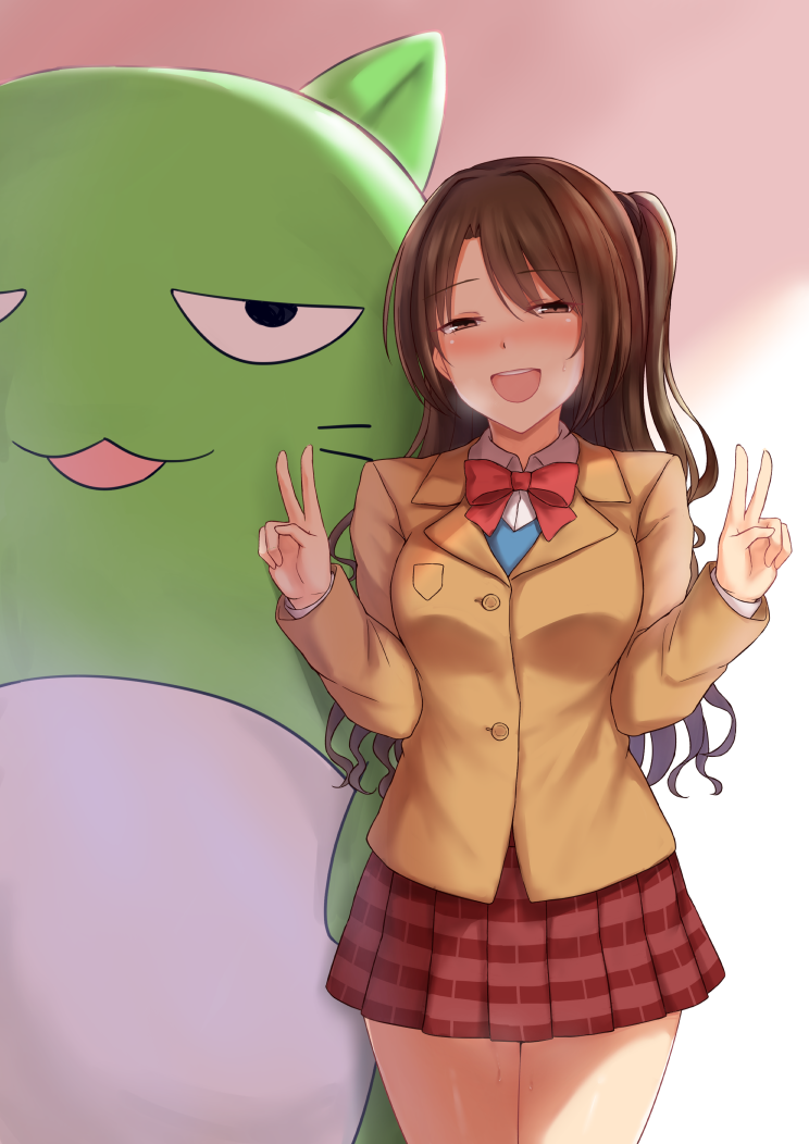 shimamura uzuki and pina korata (idolmaster and 1 more) drawn by cai_geng