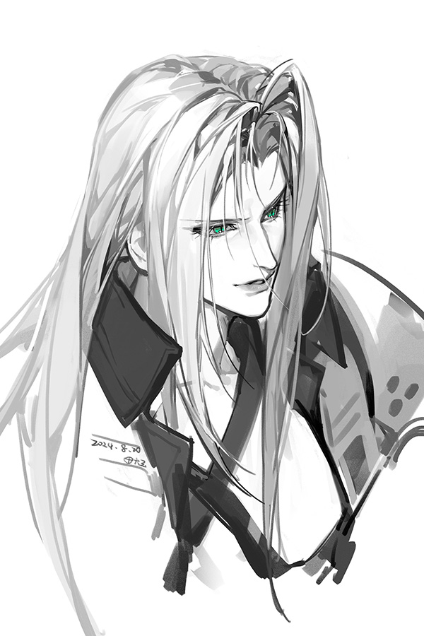 sephiroth (final fantasy and 1 more) drawn by tiandayu2022