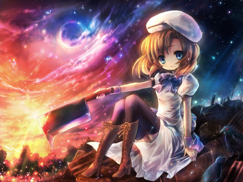 ryuuguu rena (higurashi no naku koro ni) drawn by onineko