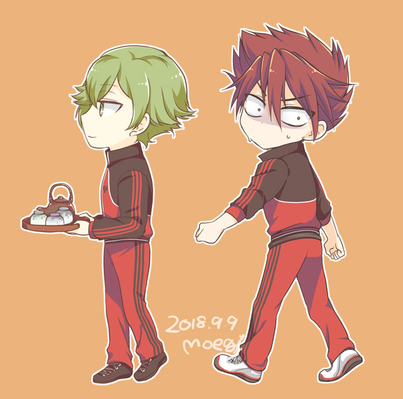 uguisumaru and ookanehira (touken ranbu) drawn by moegi_(honey_122)