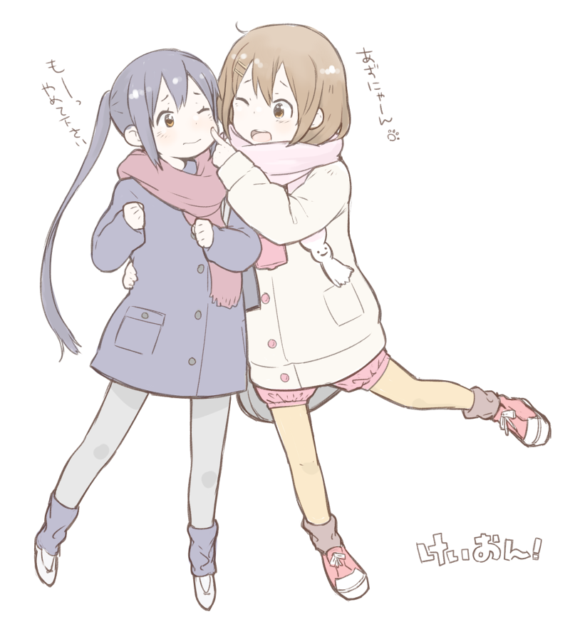 nakano azusa and hirasawa yui (k-on! and 1 more) drawn by yoiko_no_pikataro