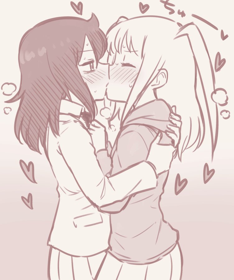 kuroki tomoko and nemoto hina (watashi ga motenai no wa dou kangaetemo omaera ga warui!) drawn by meis_(terameisu)