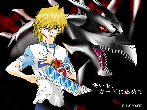 jonouchi katsuya and red-eyes black dragon (yu-gi-oh! and 1 more)