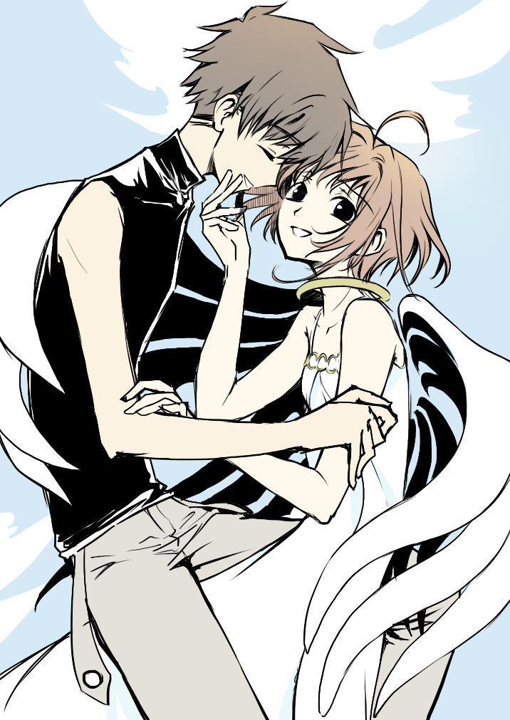sakura hime and xiaolang (tsubasa chronicle) drawn by nammy