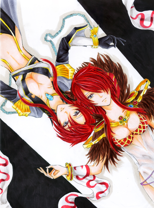 sorcerer and warlock (ragnarok online) drawn by tina62224