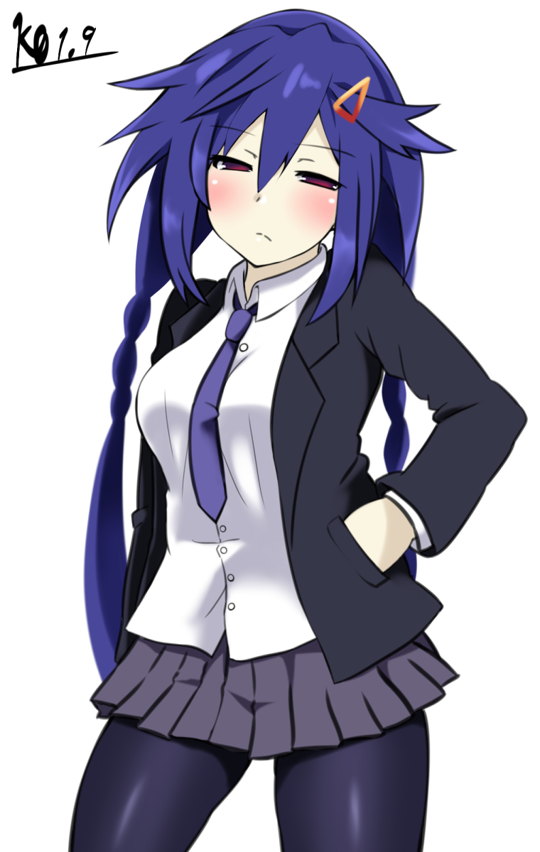 ankokuboshi kurome (neptune and 1 more) drawn by kurozero