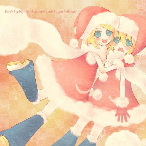 kagamine rin and kagamine len (vocaloid) drawn by suzushiro_haru