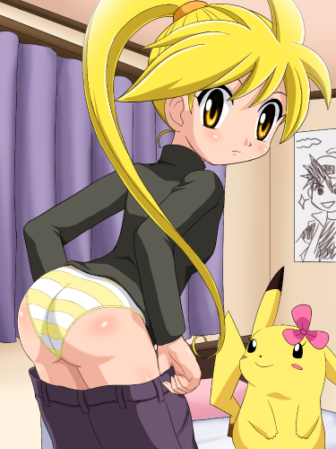 pikachu, red, yellow, and chuchu (pokemon and 1 more) drawn by pokemoa