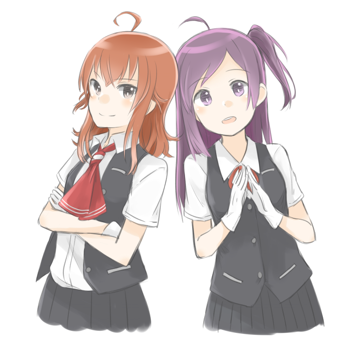 hagikaze and arashi (kantai collection) drawn by hamuzora
