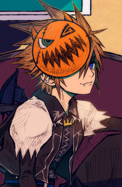 sora (kingdom hearts and 1 more) drawn by mim_(mimya0600)