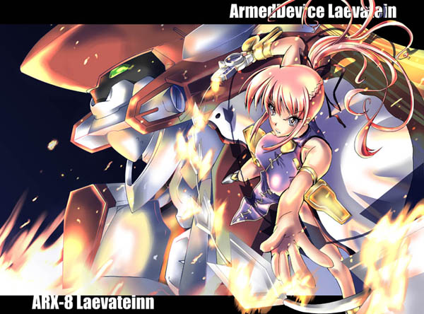 signum, laevatein, and arx-8 laevatein (lyrical nanoha and 3 more) drawn by ootori_mahiro