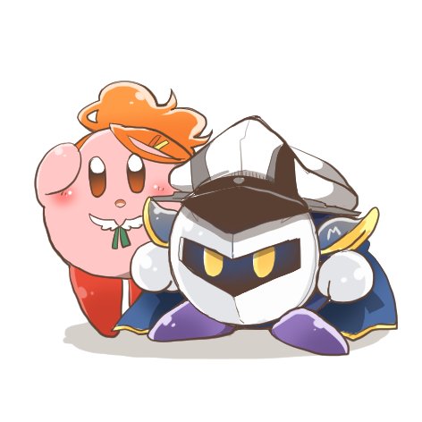 kirby, graf zeppelin, meta knight, and aquila (kantai collection and 1 more) drawn by rebecca_(keinelove)