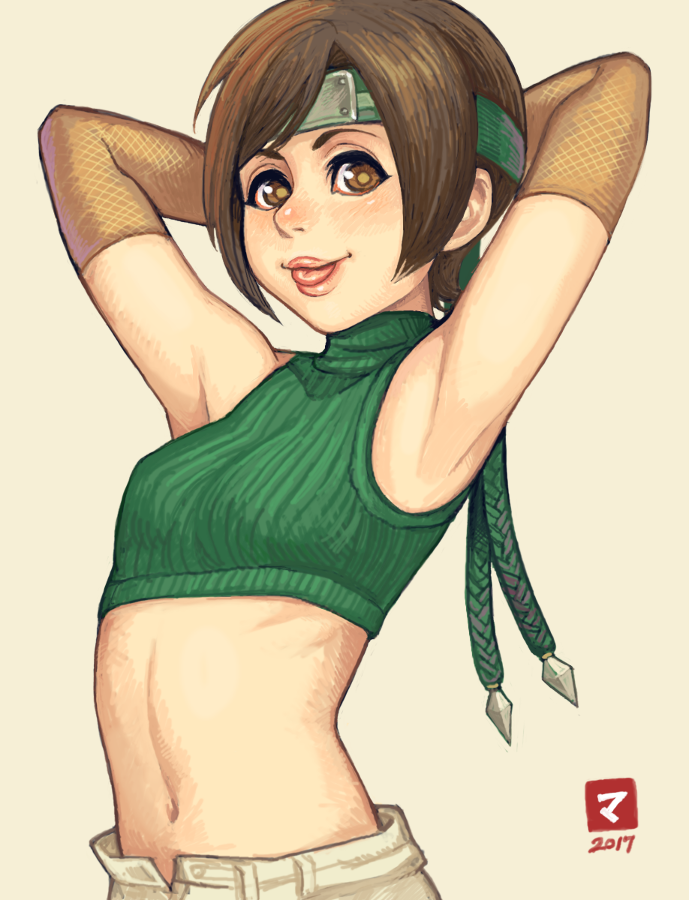yuffie kisaragi (final fantasy and 1 more) drawn by maou_alba