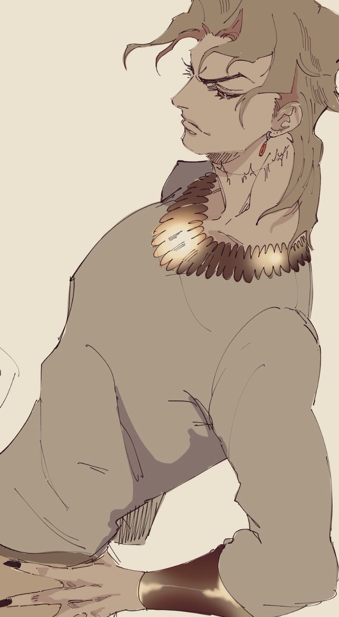 dio brando and gilgamesh (fate and 3 more) drawn by jonya
